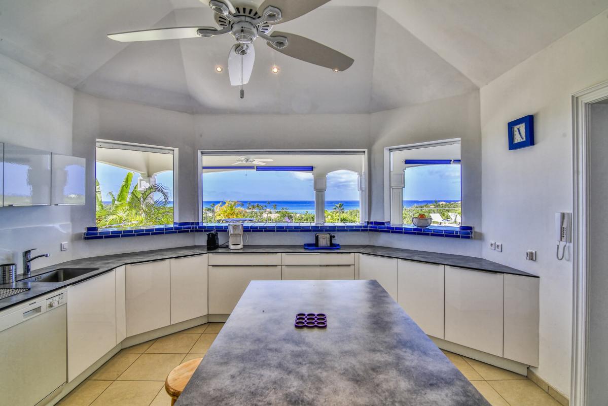 16.Location villa Oceane Terres Basses Saint Martin - Cuisine